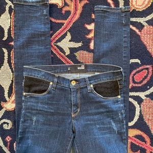 Love Moschino lace pocket stretch denim size 27